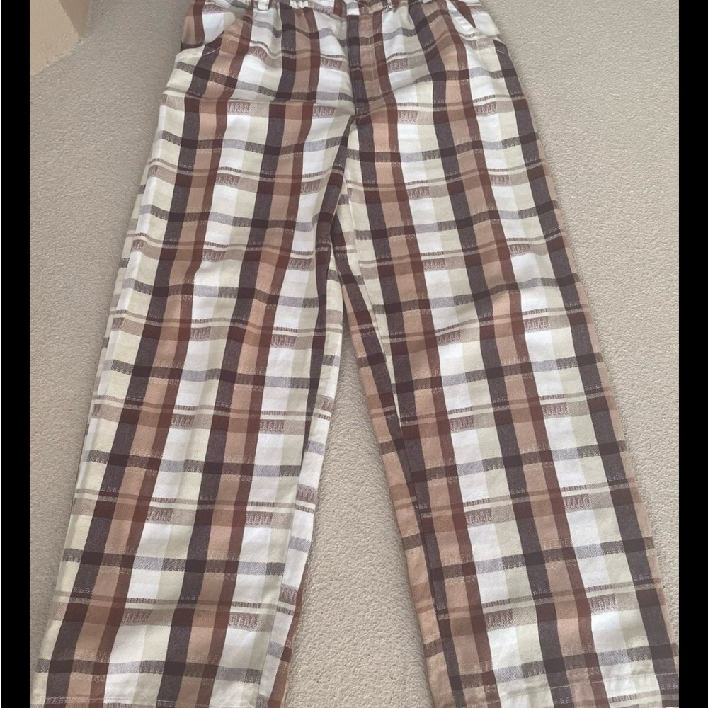 Free People  Wide Leg Relaxed Cotton  trousers pants/ XS but Extra oversized !!